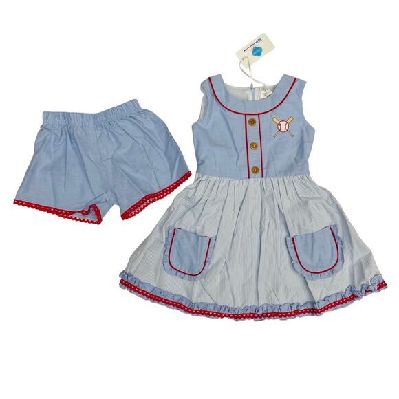 NWT Evie's Closet Size 2 Ballpark Days Dress - Picture 1 of 7